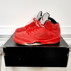 Nike Air Jordan 5 Retro 'Red Suede' Sneakers 8